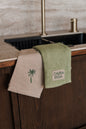 Green Hand + Kitchen Towel Set