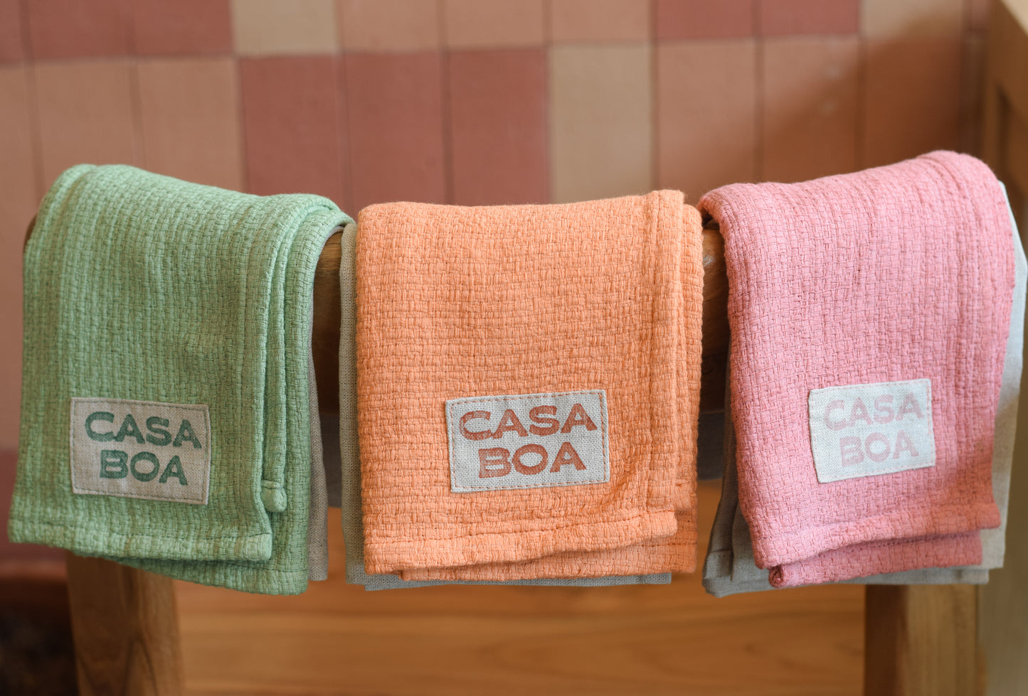 Orange Hand+ Kitchen Towel Set