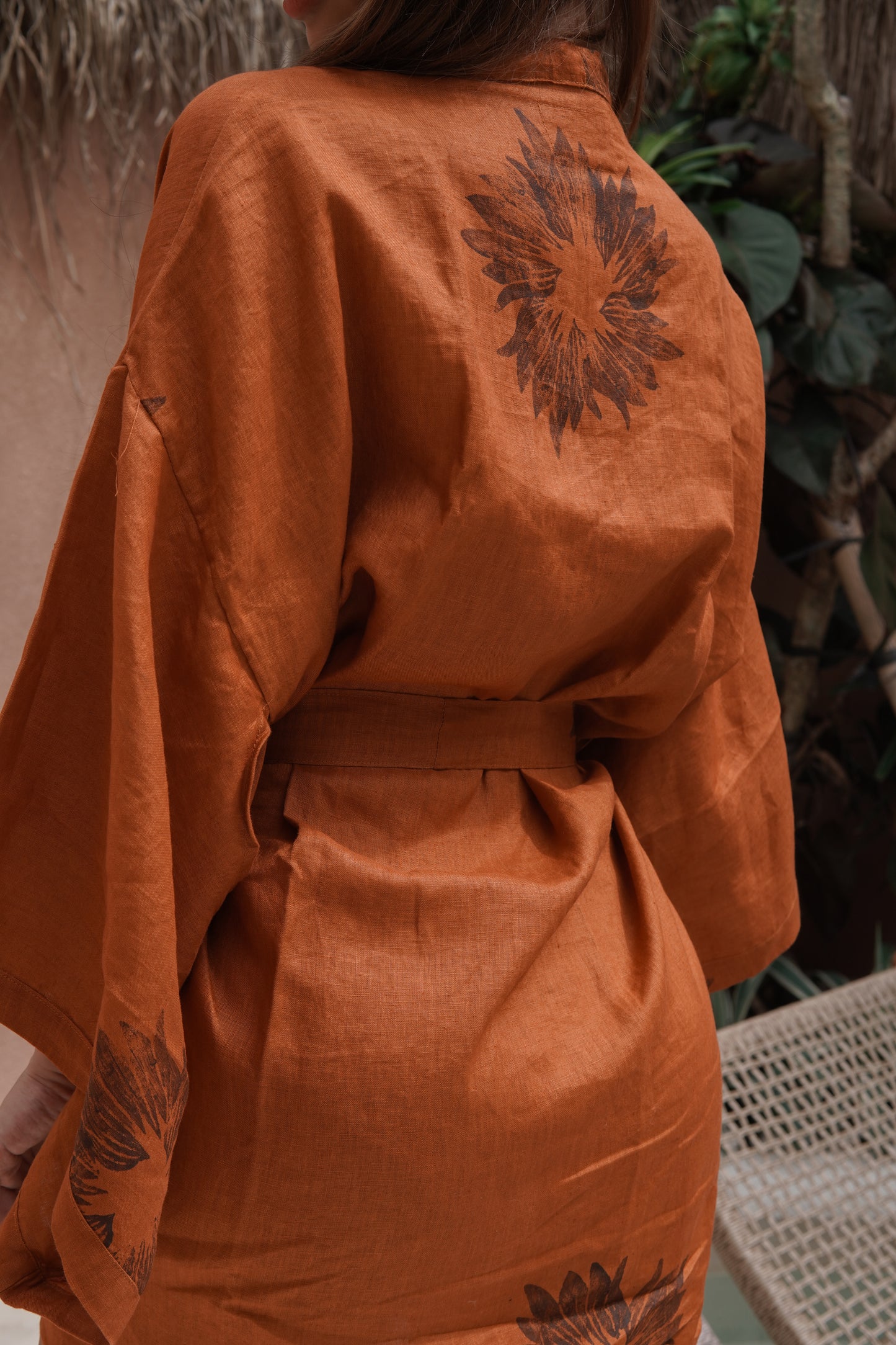 Ember Kimono — Handmade 100% Linen Comfort