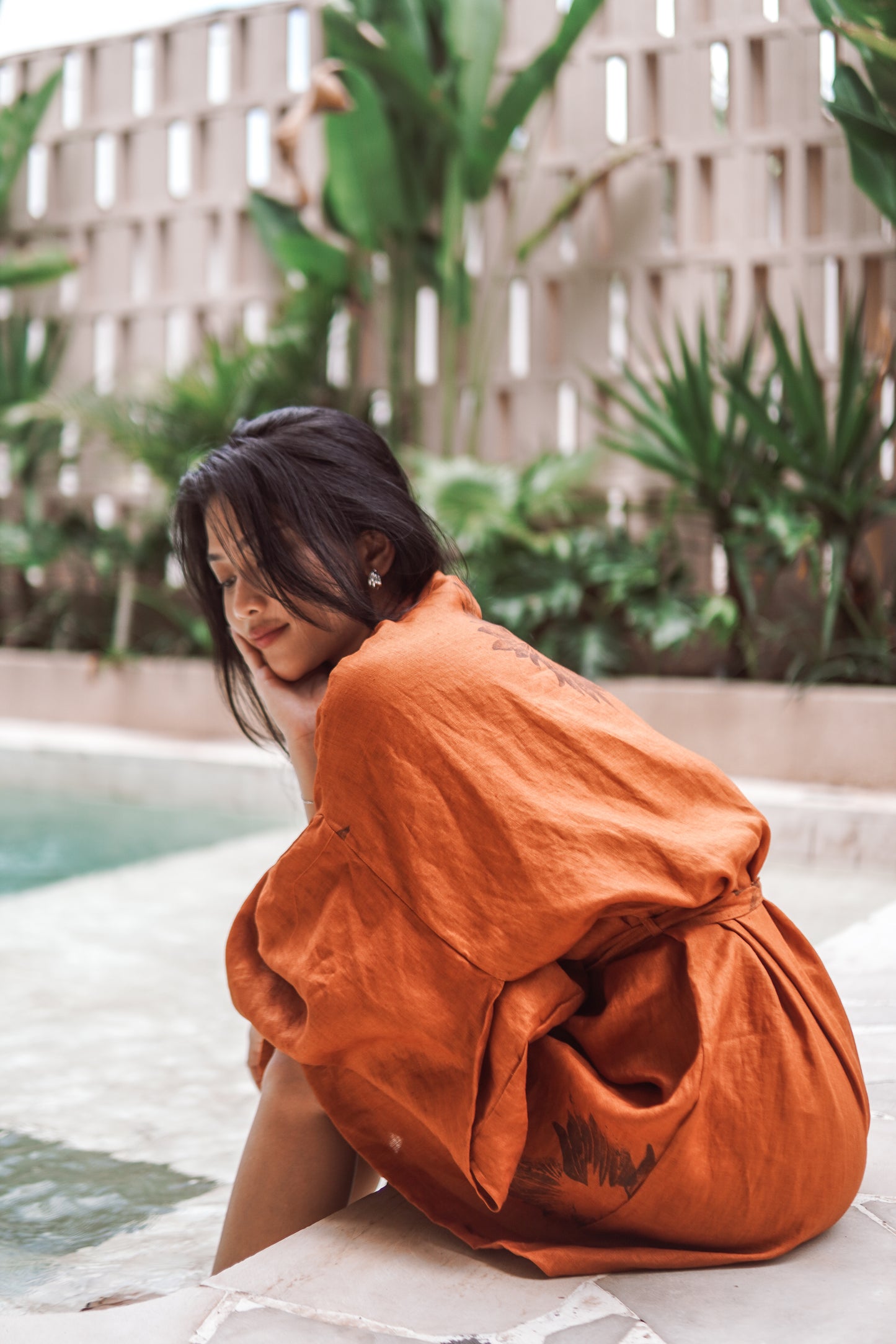 Ember Kimono — Handmade 100% Linen Comfort